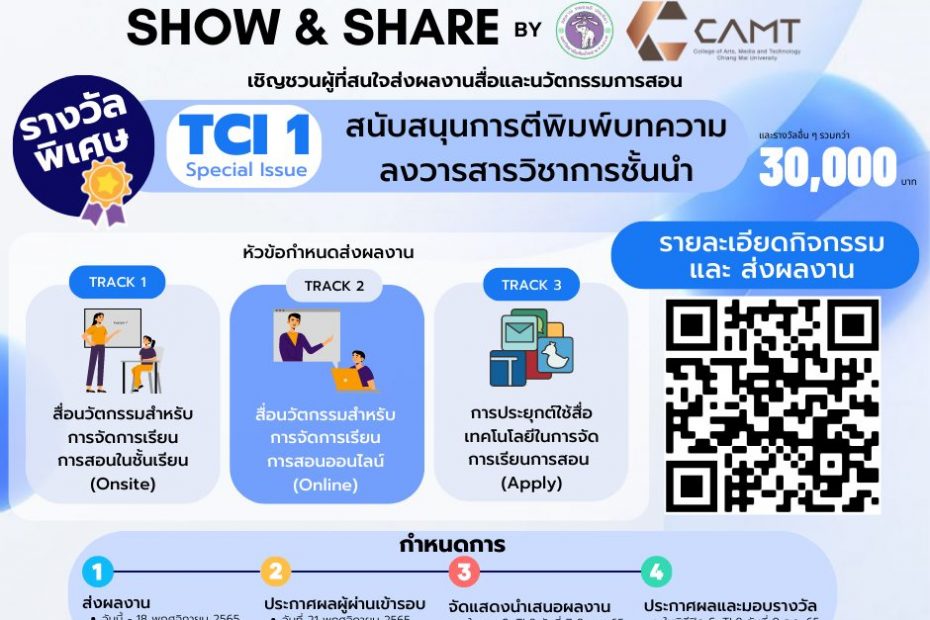 กิจกรรม Show&Share กิจกรรมจัดประกวดสื่อนวัตกรรมการจัดการเรียนการสอน