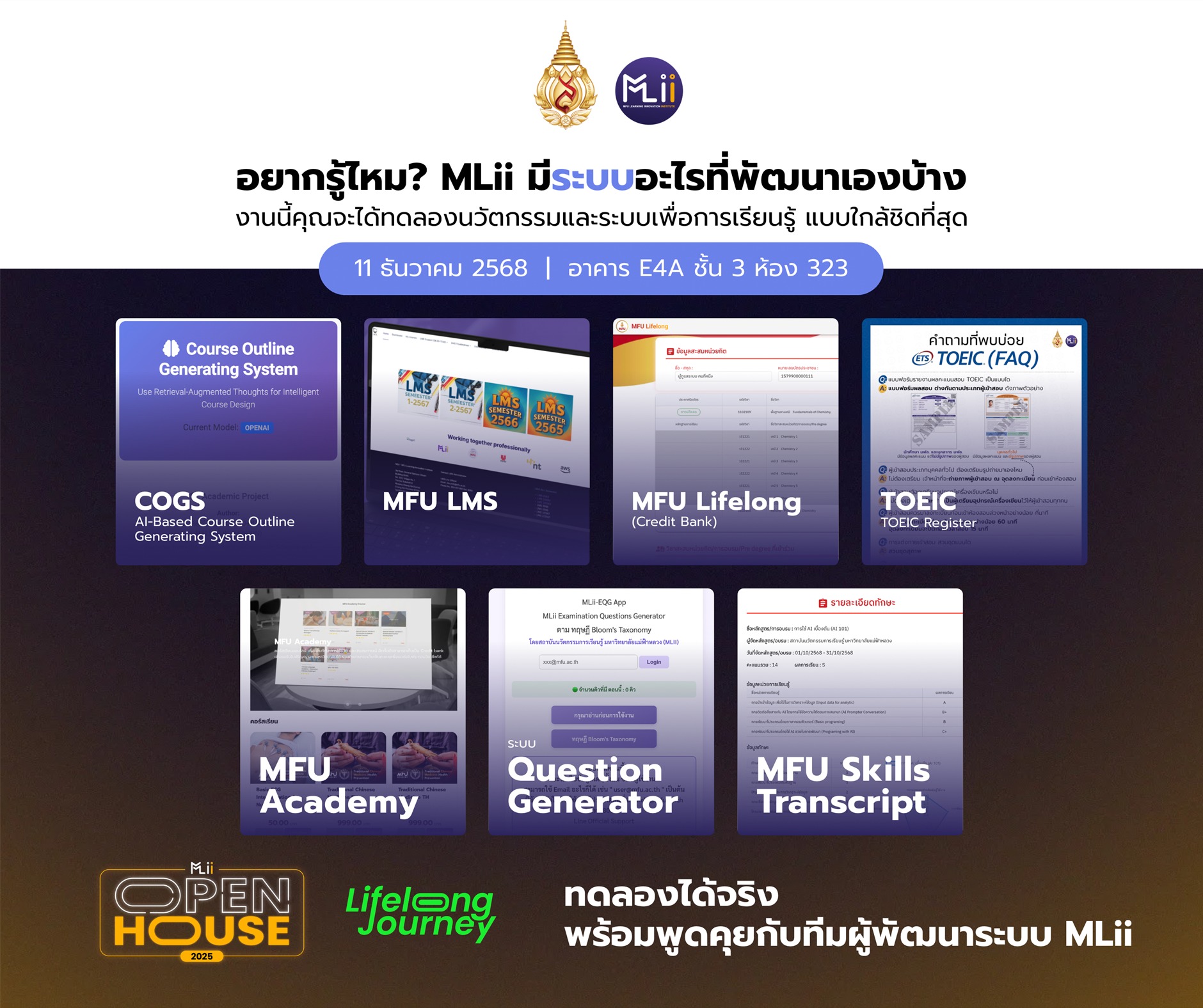 594977314 1488825766059442 234551723031049001 n MLII MFU Learning Innovation Institute admin